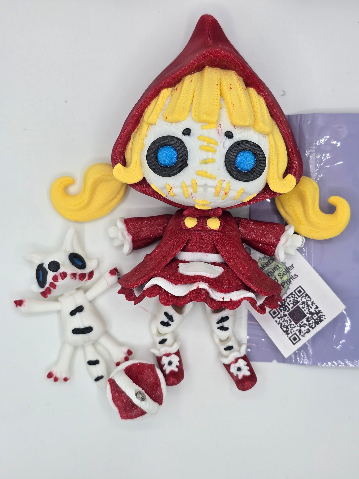 Red Riding Hood Creepy Doll by TwistPrints