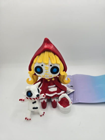 Red Riding Hood Creepy Doll by TwistPrints